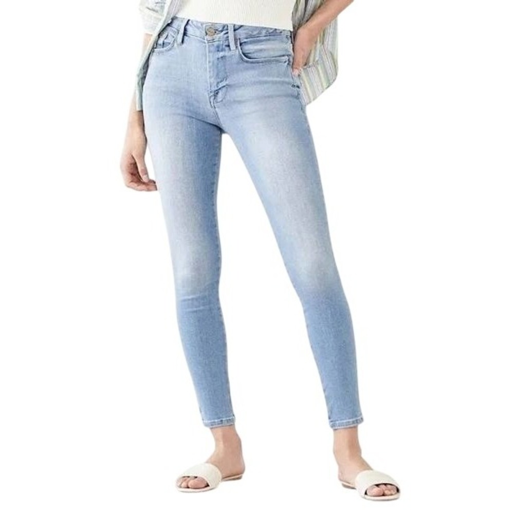 Frame Denim Jeans Women 27 Blue Tadley Light Wash Ali High Rise Cigarette